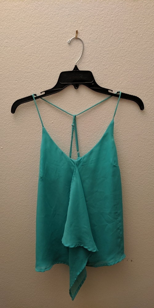 Teal spaghetti strap top